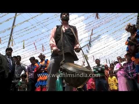 Choliya dancers accompany a Kumaoni marriage procession