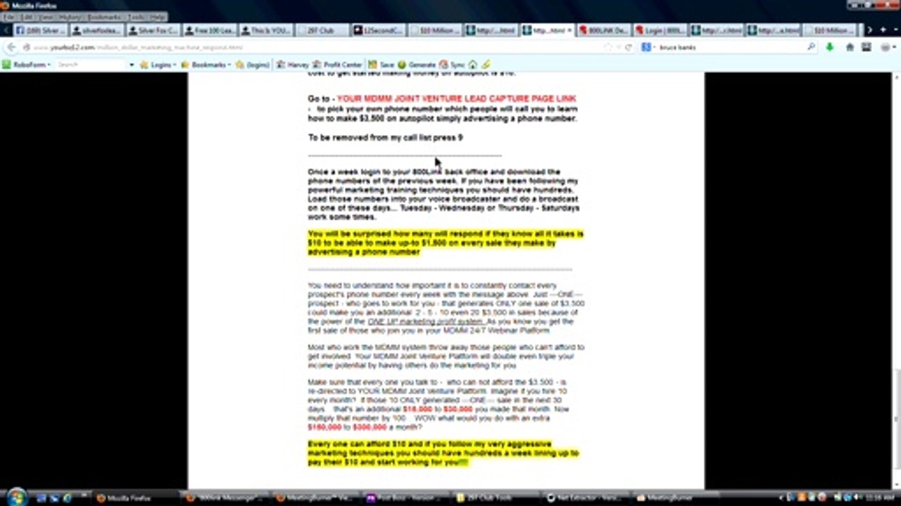 How To Respond & Work Those Messages You Receive From Your Sizzle Call 800Link Number