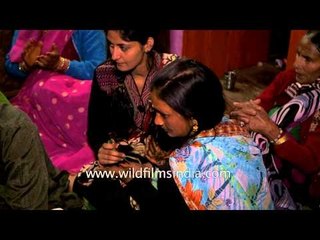 Mehendi ceremony : A scene from Kumaoni wedding