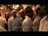 Muslim devotees thronged Nizamuddin Auliya Dargah