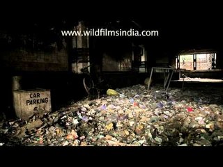 Uphaar Car park - spooky burned up cars