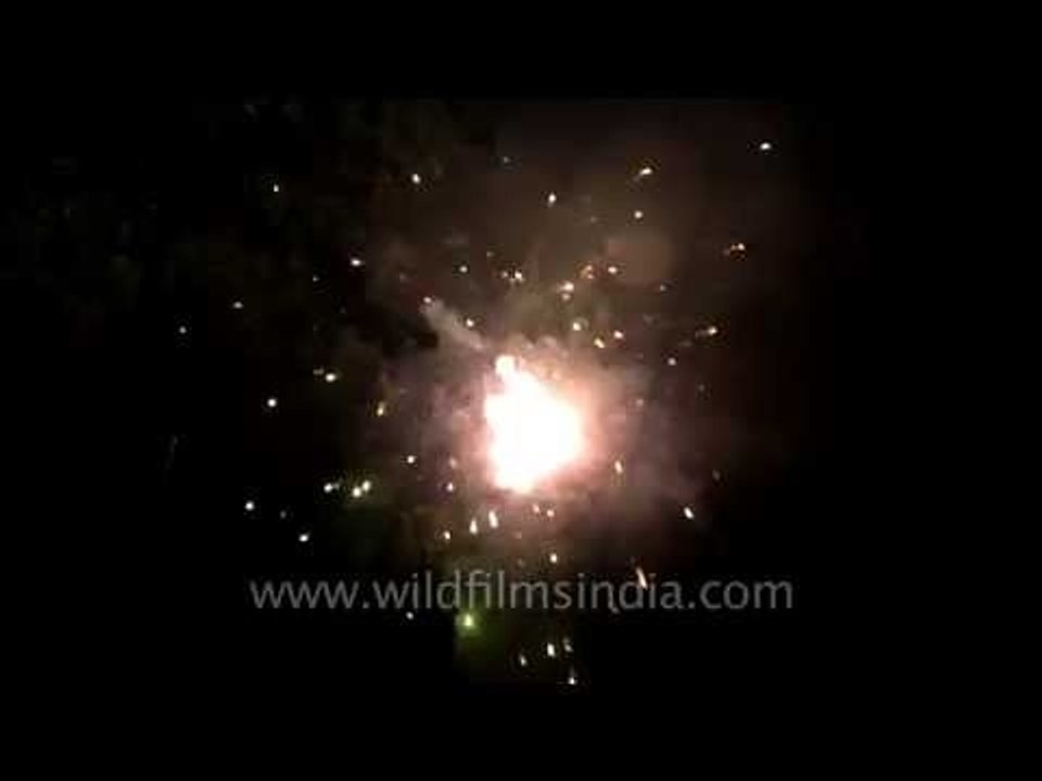 Colourful fireworks at the Nanda Devi mela