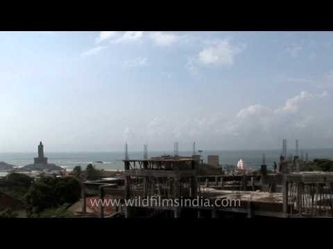 Under-construction building near Gandhi Memorial, Kanyakumari