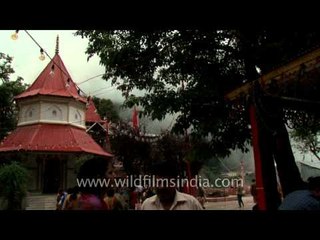 People of all age visiting the Naina Devi Temple