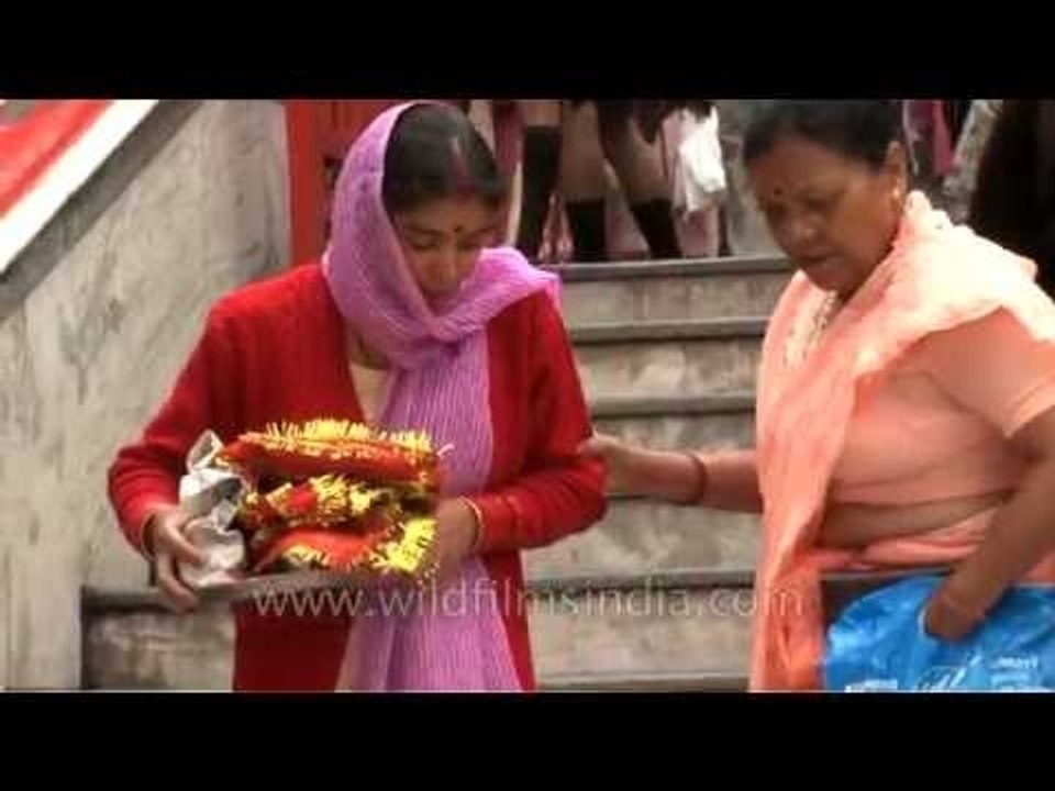 Devotees at Naina Devi temple