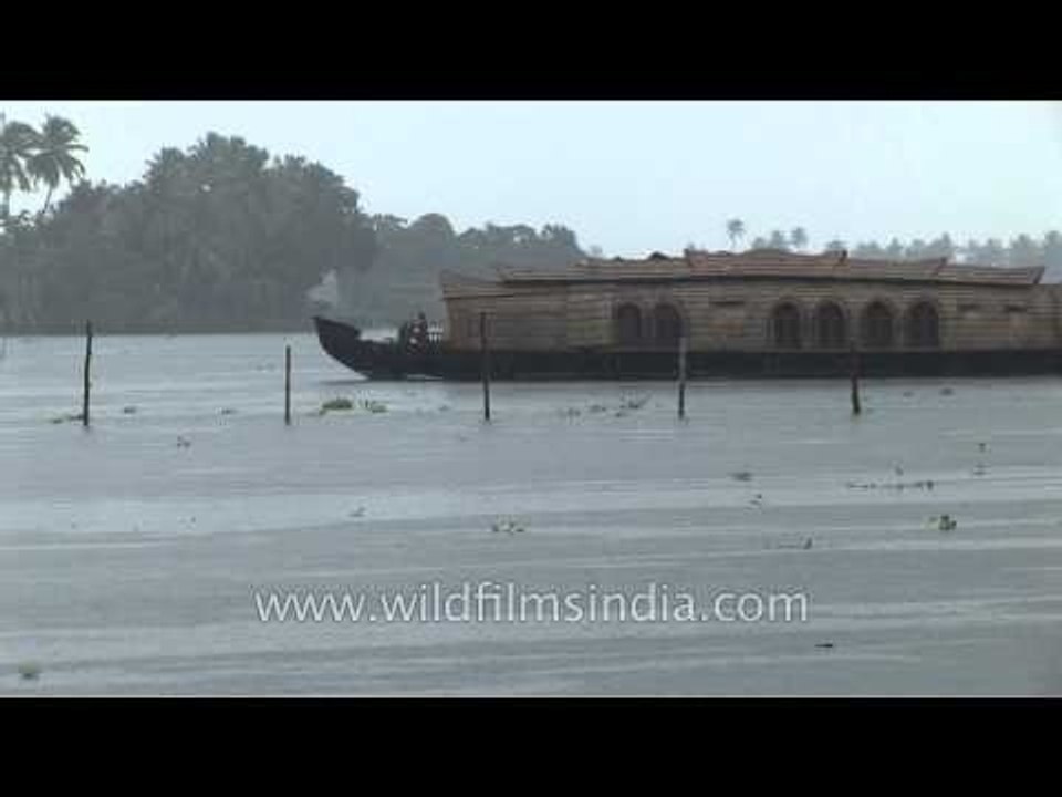 House boats on the Kerala backwaters
