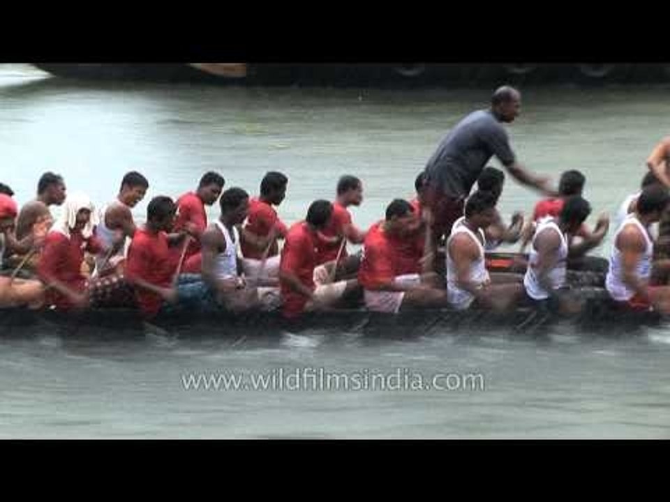 Traditional snake boat race in Kerala
