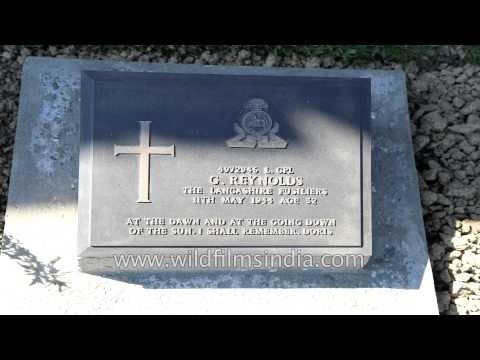 Tombstones of the brave soldiers: WW II cemetery, Kohima
