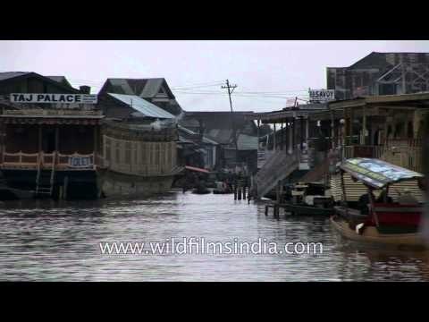 Kashmiri houseboats on Dal Lake, Srinagar