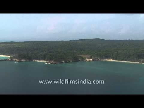 Aerial view of Andaman and Nicobar Islands