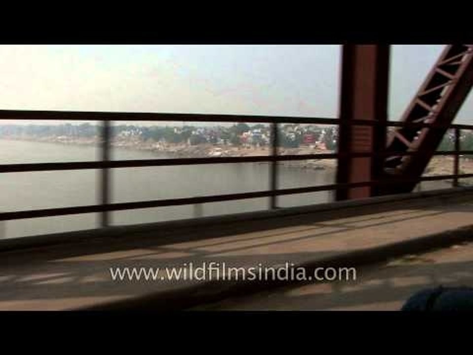 Driving through Malviya Bridge, Varanasi