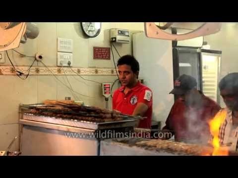 Kebabs smoke and sizzle as they're cooked to a perfect crispness