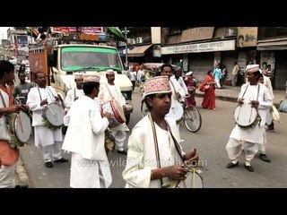Followers of Mahavir celebrating his birth anniversary
