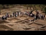 Excavation site at Purana Qila in New Delhi