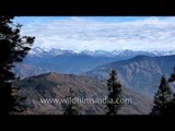 Panaromic view of the majestic mountains from Kuppad, Himachal Pradesh