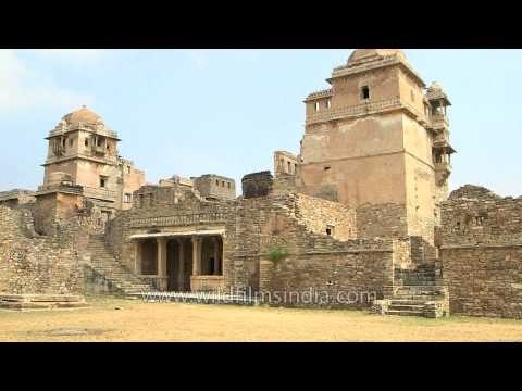 Structures inside Chittorgarh Fort, Rajasthan