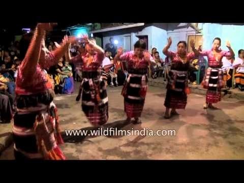 Kakhulong women displaying Rongmei Naga dance