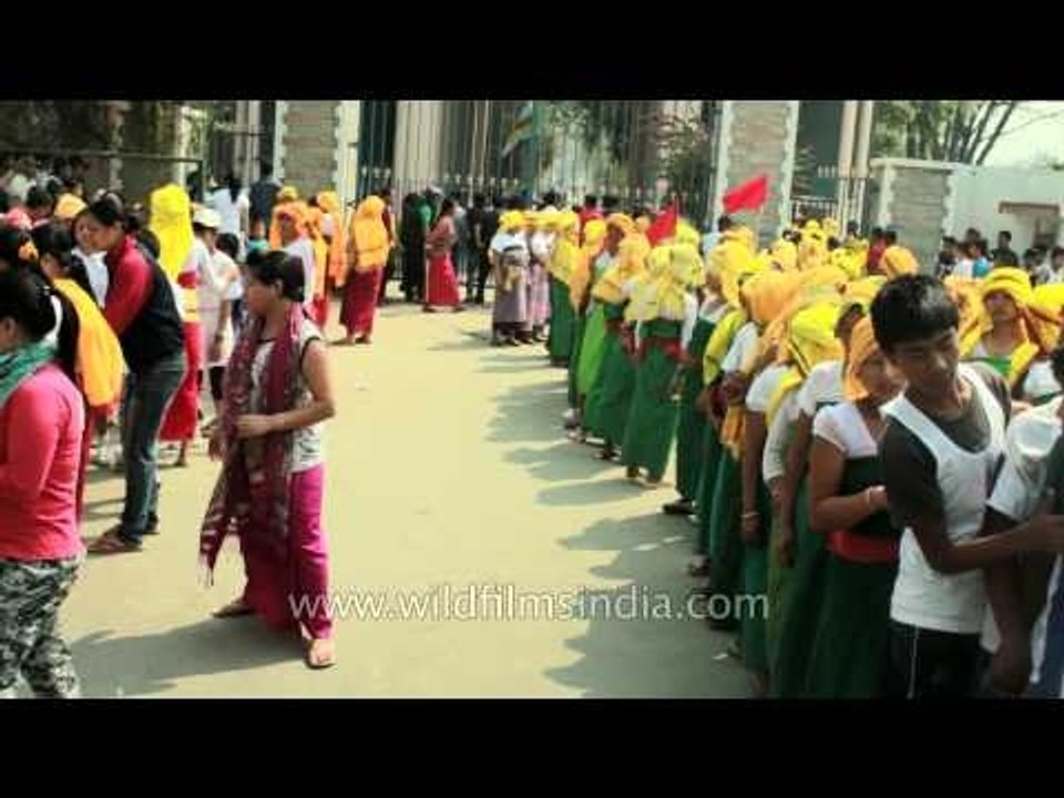 Torch relay from Kangla in progress