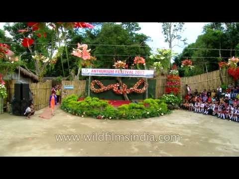 Mizo models showcasing spring and summer collections during Anthurium Festival 2013