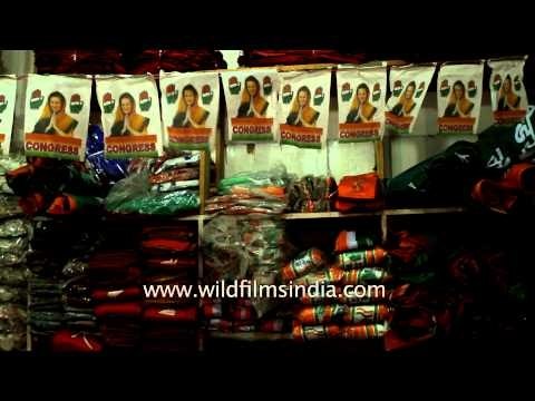 Banners of political parties for sale - Lok Sabha Election 2014, Delhi