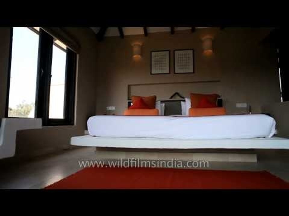 Luxurious bedroom at Denwa Backwater Escape Lodge