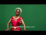 Indian Classical dancer of Kathak, shot in chroma