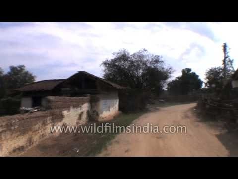 Entering the Kanha Earth Lodge, Madhya Pradesh