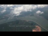 Aerial footage of a river in Malaysia