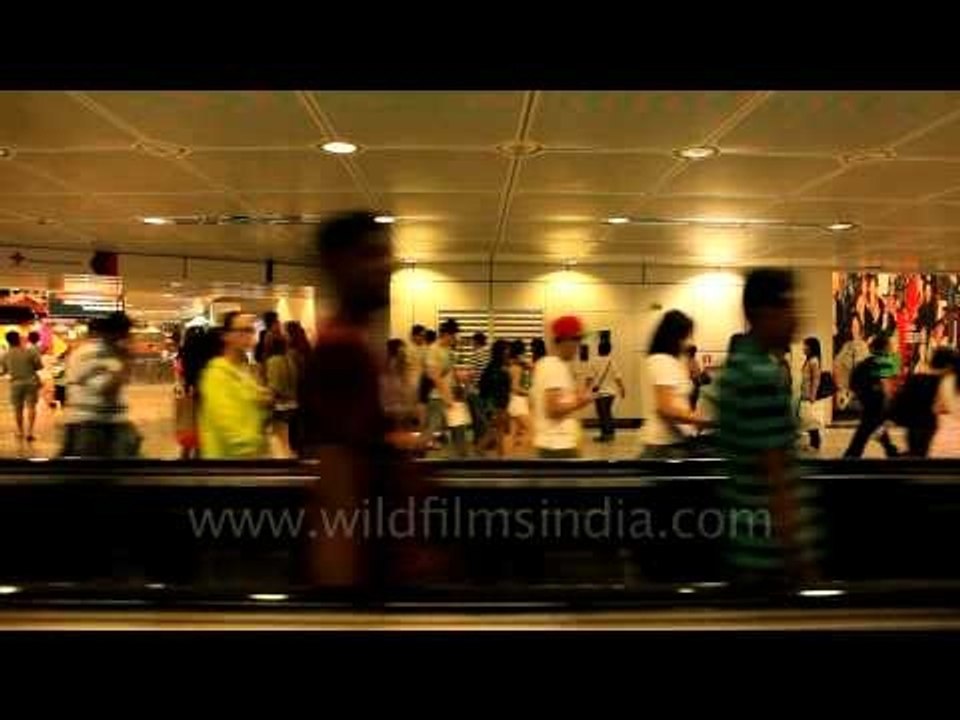 Taking the underground maze of malls from Orchard in Singapore