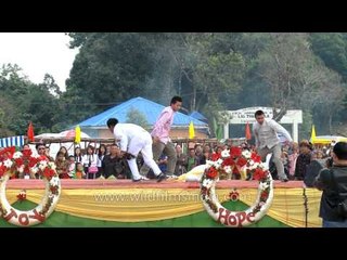 Group dance performed on a Mizo gospel song, Mizoram