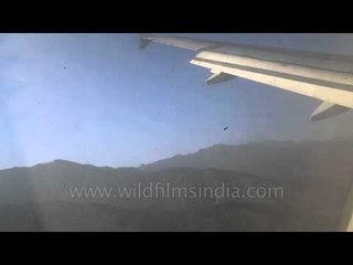 Approach to landing at Paro airport, Bhutan