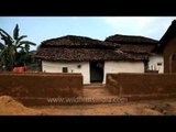 Traditional mud house of Gondi tribe at Narna village, MP