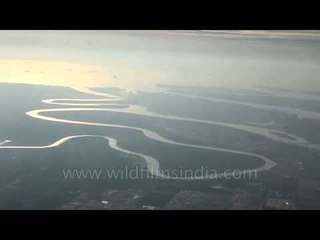 Oxbow lake about to be formed in Irrawaddy Delta
