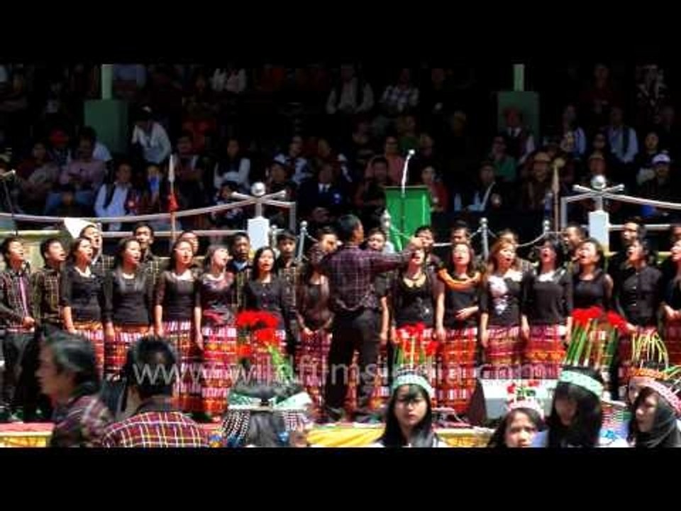 Choir presentation by Mizo choir at Chapchar Kut