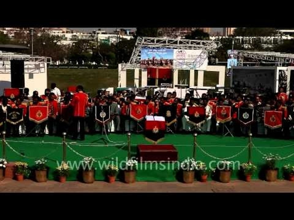Indian police band performs at 150th anniversary of Indian police