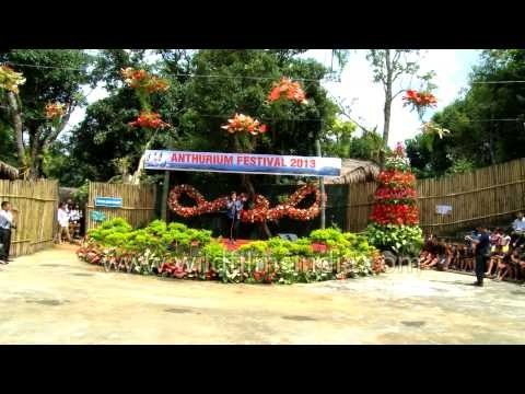 Special numbers by Mizo local singer at the Anthurium Festival