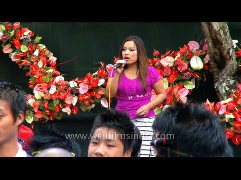 Mizo local singer mesmerized the audience