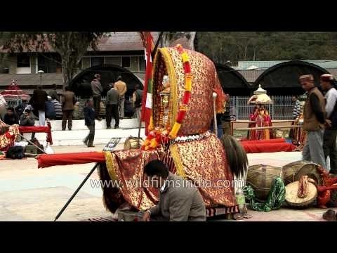 Palanquin of deities at the Paddal ground - Mandi