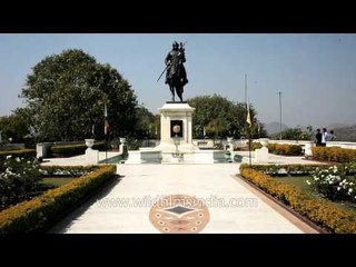 Statue of Maharana Pratap and Chetak at Udaipur, Rajasthan