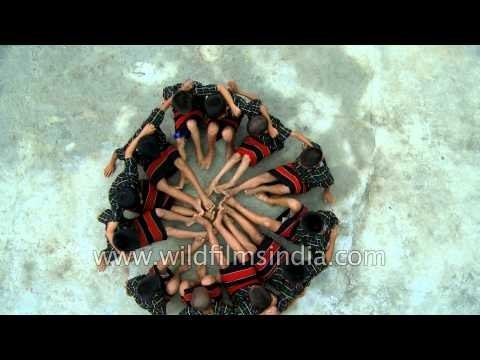 Mizo children performing at the Anthurium Festival