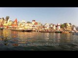 Paddling down the river Ganges, Varanasi