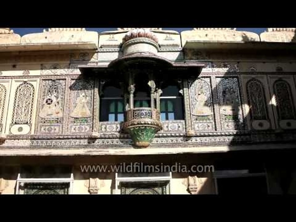 Mor chok or peacock square at  City Palace, Udaipur