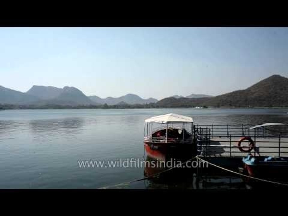Lake Fateh Sagar, located to the north of Lake Pichola