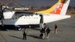 Passengers boarding Drukair ATR 42-500 at Paro airport