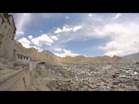 Top view of Leh city, Ladakh