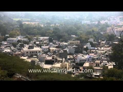 'City of lakes' - Udaipur seen aerially