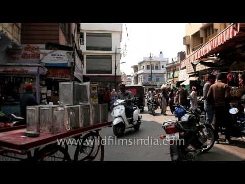 Range of activities going in and around Udaipur Streets