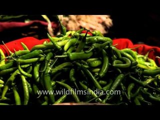 Local vegetable market of Udaipur