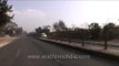 Driving through traffic- free roads of Meerut