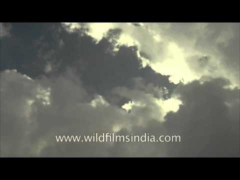 Time lapse : Sunset clouds over Mussoorie